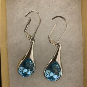 Rosny & Company Aquamarine Teardrop Earrings